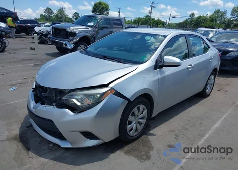 2014 Toyota Corolla Le from USA, damaged, VIN 5YFBURHE1EP079368
